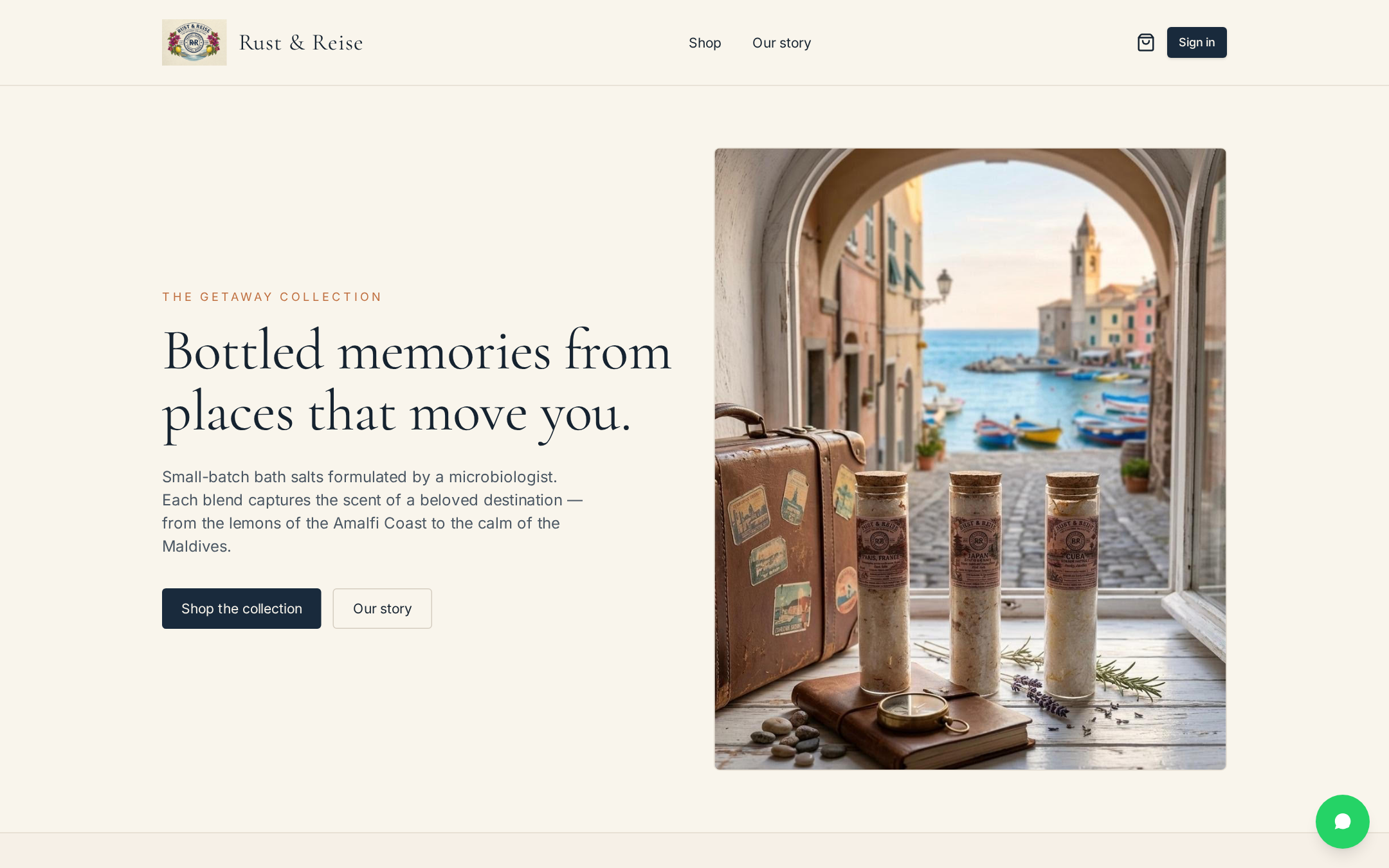 Rust & Reise website screenshot